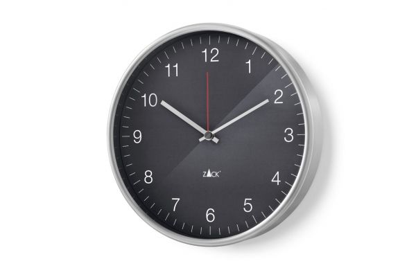 "PALLA" wall clock, grey, ø 30 cm