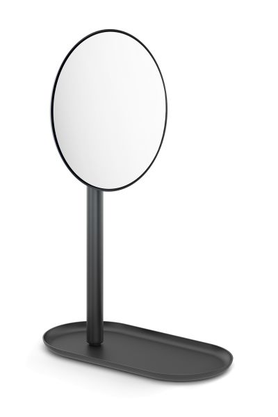 "OLOMO" hand cosmetic mirror, black
