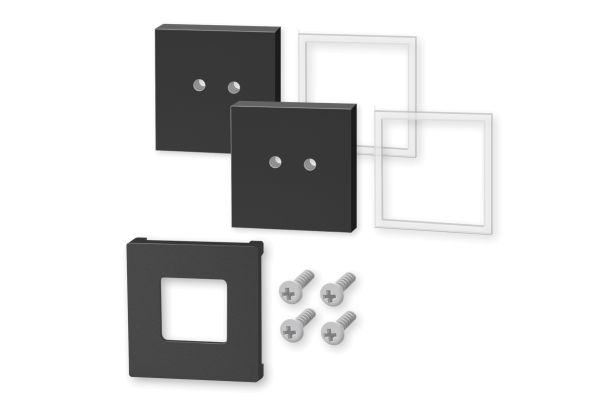 "CARVO" wall bracket, set/2, black