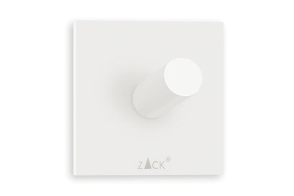 "PECO" handdoekhaak vierkant,5 cm, wit