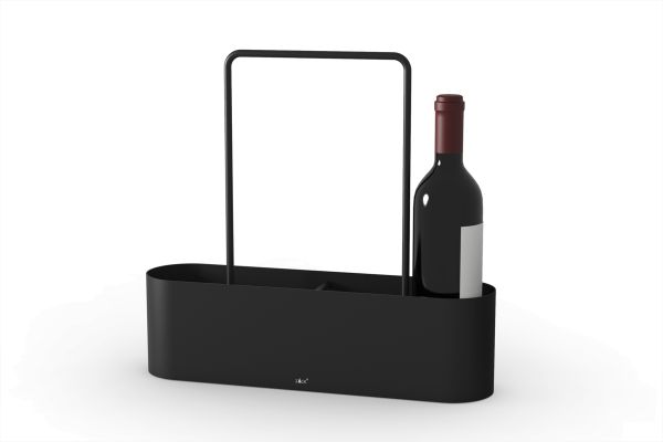"UMO" porte-bouteilles, 4 bouteilles, noir