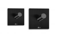 Voorvertoning: "PECO" handdoekhakenvierkant, 4,2 cm, set/2, zwart Voorvertoning: "PECO" handdoekhakenvierkant, 4,2 cm, set/2, zwart