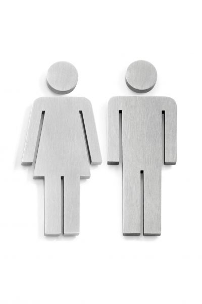 "INDICI" pictogramme pour porte, "femme et homme"