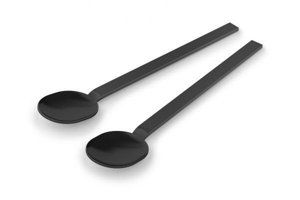 "MENOA" coffee spoon, set/2, black matt