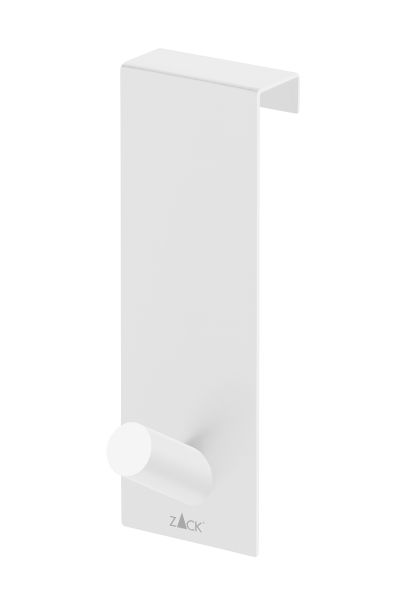 "EXIT" door hook, white, forrebate thickness from 16-19mm