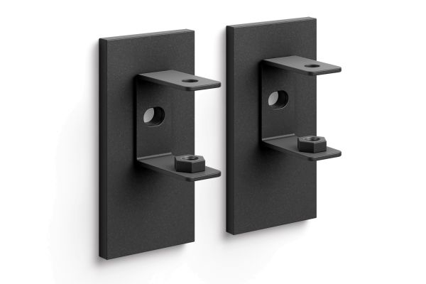 "LINEA" wall bracket, set/2, black