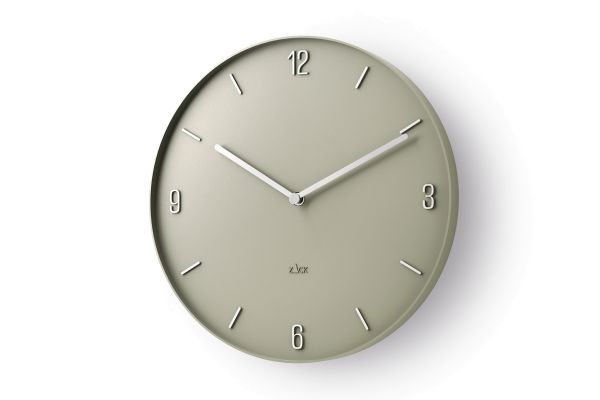 "PREVO" Wanduhr, ø 30 cm, grau
