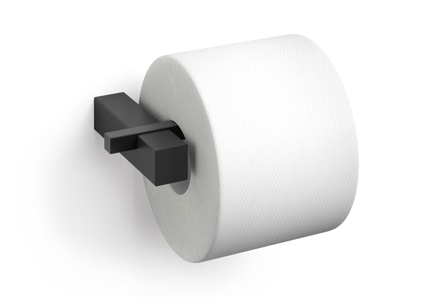 CARVO porte-rouleau de papier toilette, noir, Série CARVO, noir, Salle  de bains