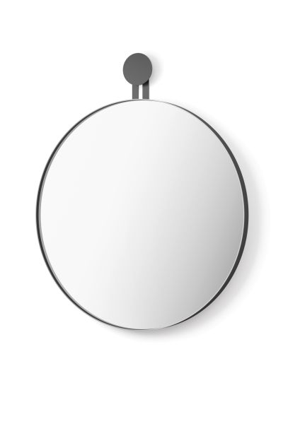 "MORMA" wall mirror, ø 50 cm, black
