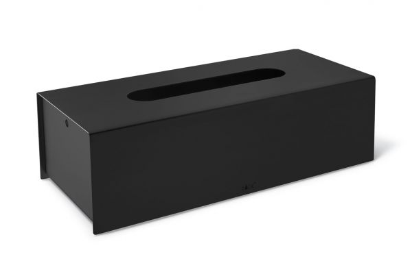 "PURO" tissue box, black