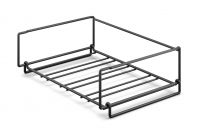 "CUBETO" bottle rack, black "CUBETO" bottle rack, black