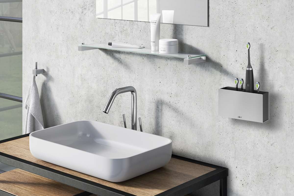 Elektrischer Zahnbürstenhalter Aus Aluminium - 3 Steckplätze Wandmontage